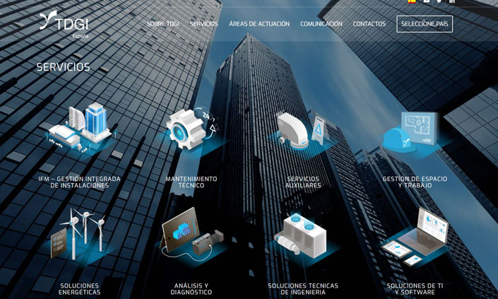 TDGI España - Novo website