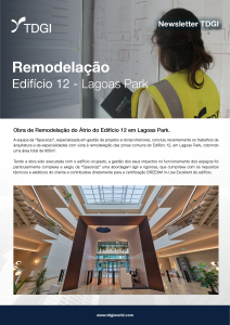 Newsletter_TDGI_Gestão de Projeto e Obras Interiores_SpaceUp - Renovação Edifício 12