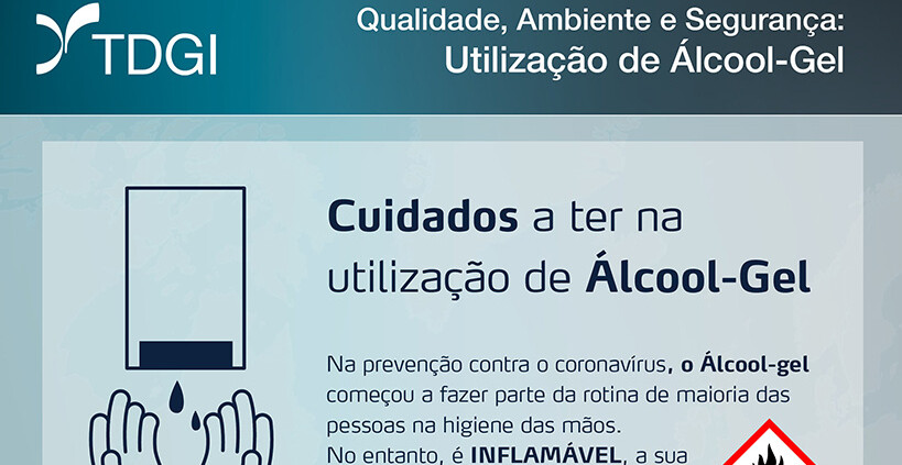 Perigos da utilização de alcool-gel