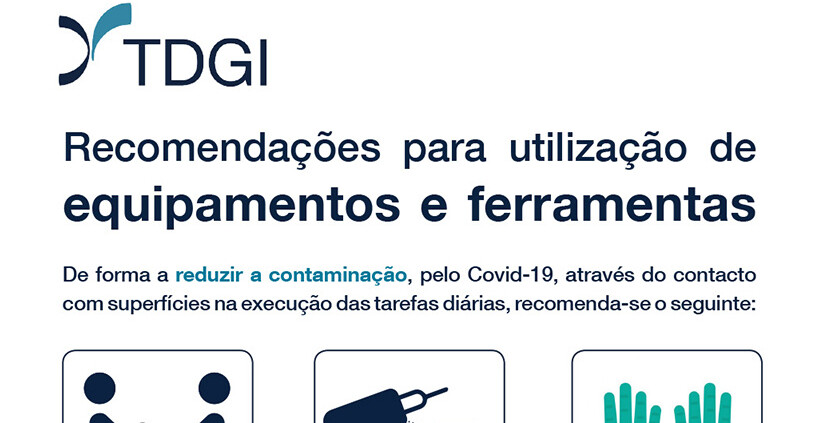 Recomendações para a utilização de equipamentos e ferramentas